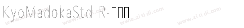 KyoMadokaStd R字体转换